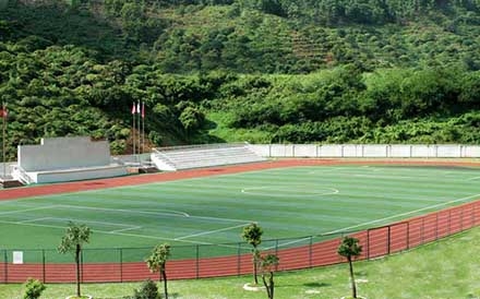海南省海口商學院塑膠跑道
